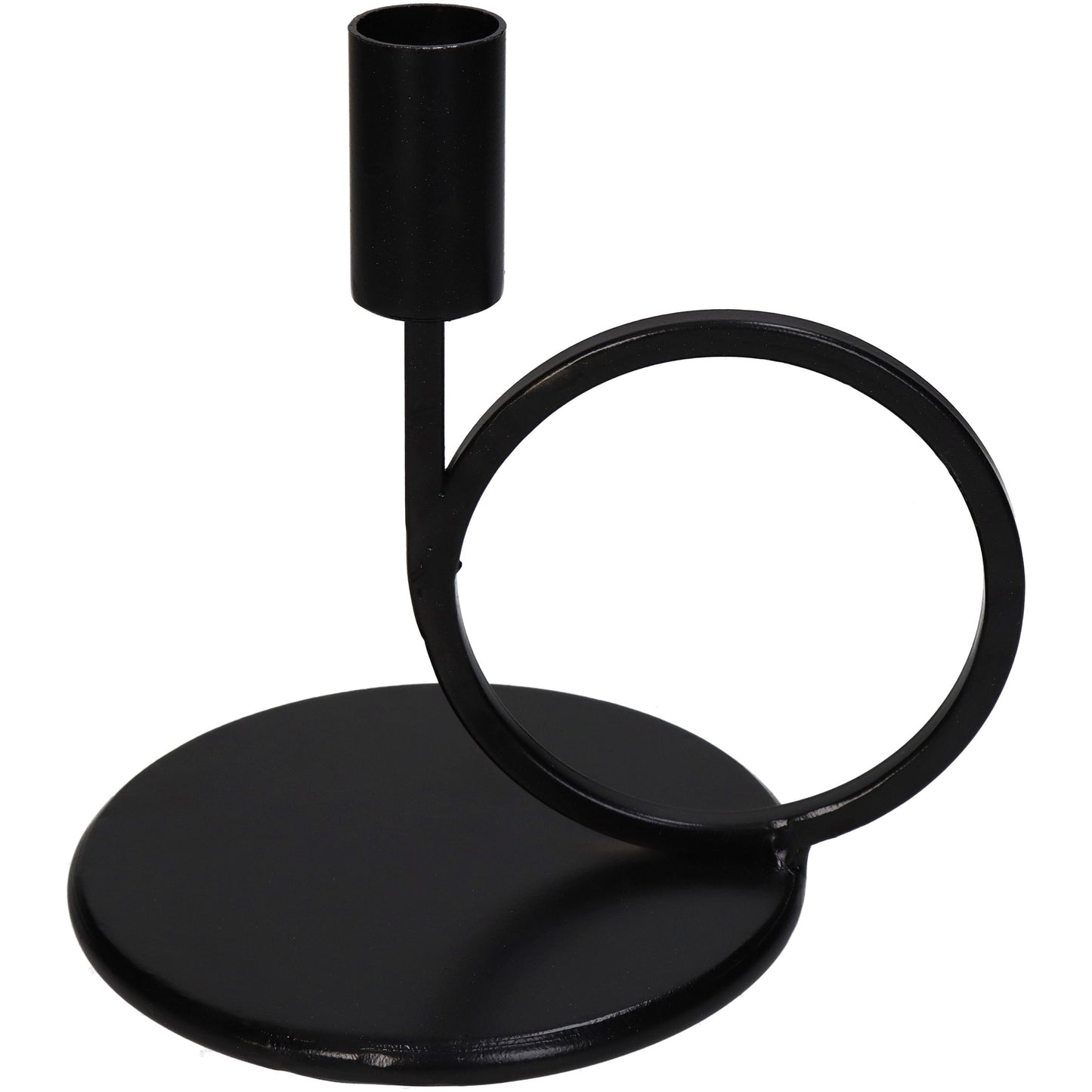 Candle Stick Metal Black