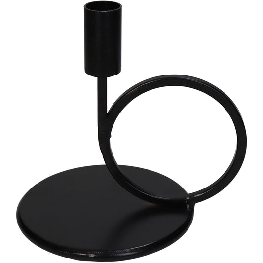 Candle Stick Metal Black