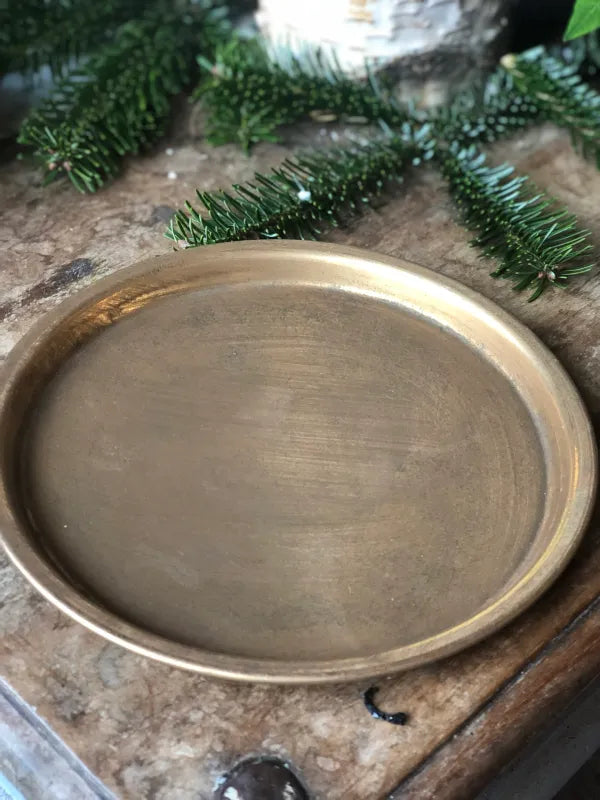 Gouden decoratieschaal