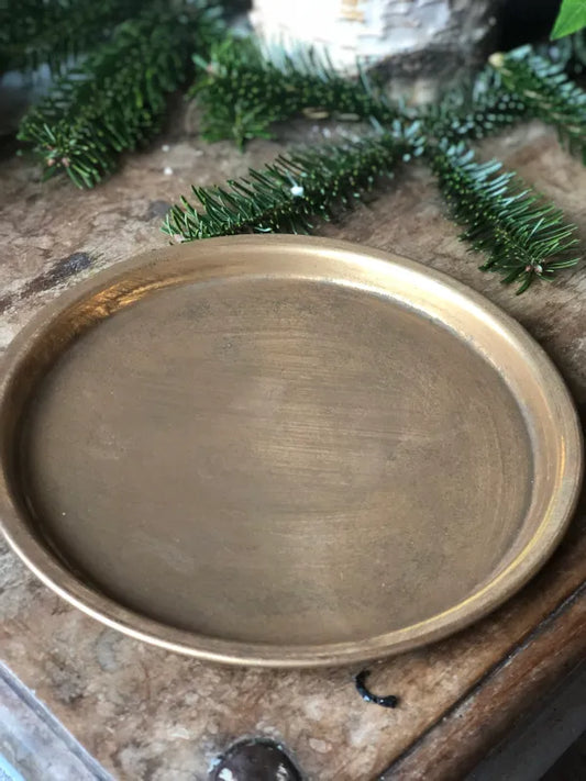 Gouden decoratieschaal