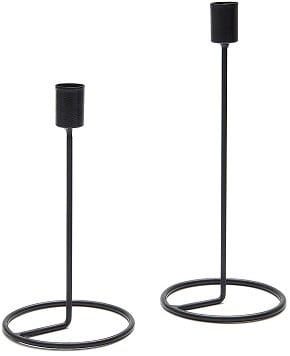 Kandelaar zwart - 26 cm