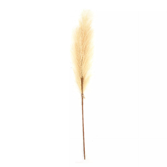 Pluim kunstbloem beige