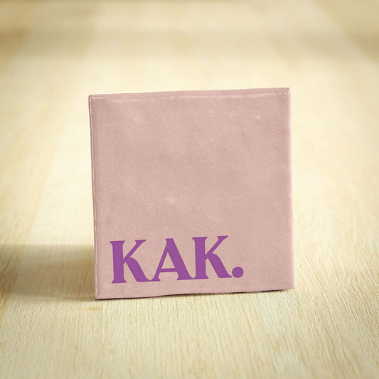 Tegeltje – KAK | Roze & Paars | 10x10cm
