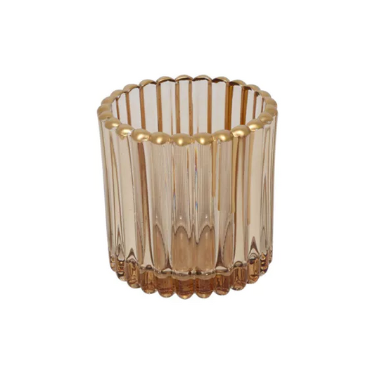 Theelichthouder - Bruin