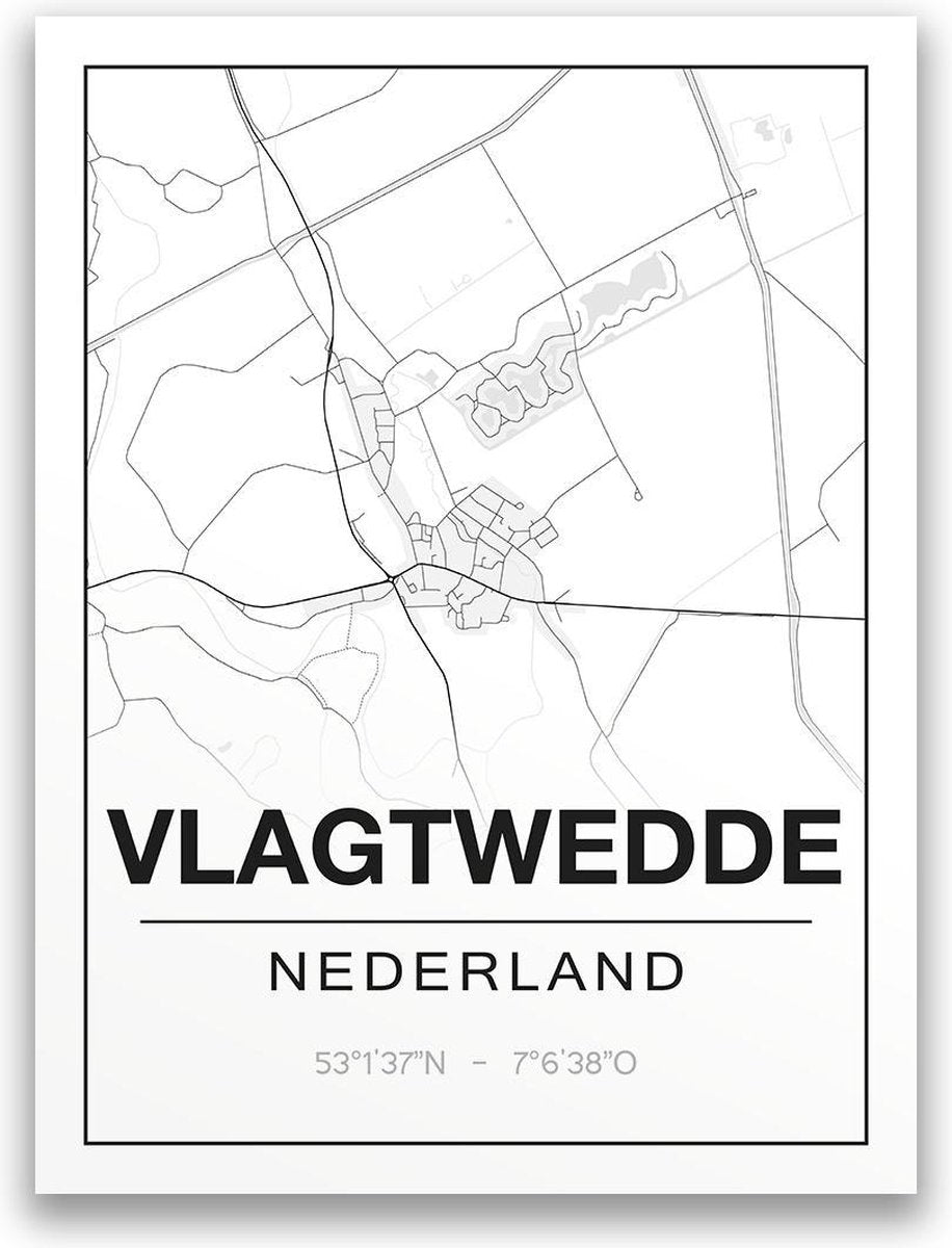 Ansichtkaart - Vlagtwedde - A6