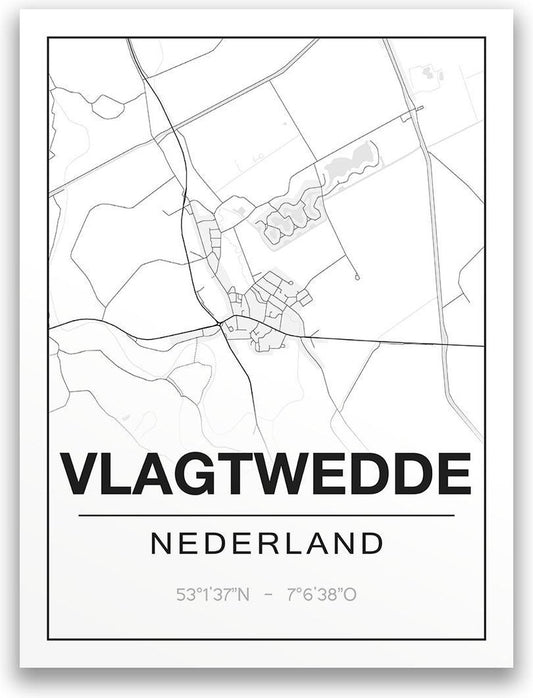 Ansichtkaart - Vlagtwedde - A6