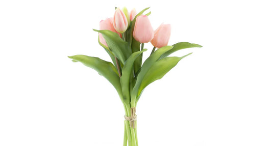 Real Touch Vermeer tulip bundle Sally X7 pink 31cm