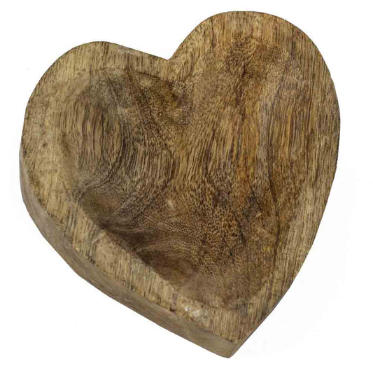 Houten Schaaltje in Hartvorm – 10,5 × 10 × 2,5 cm